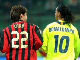 kaka ronaldinho of the best deux bresiliens milan vs barcalone
